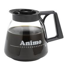 Koffiekan glas zwart 1.8L Animo 