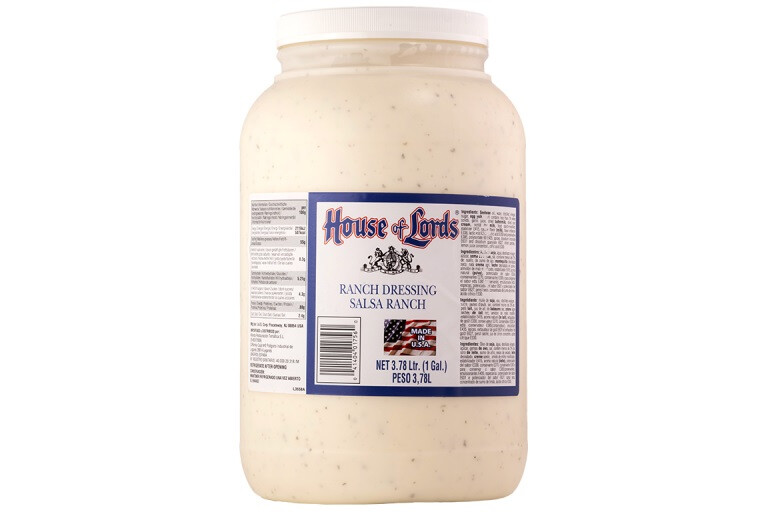 House of Lords Ranch Dressing Salsa saus 3.78L Pet pot