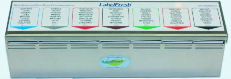 Labelfresh Pro Starterkit inox box + etiketten 70x45mm