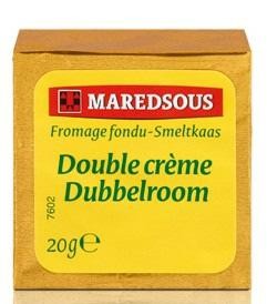 Maredsous Dubbelroom kaasporties 20gr 80st smeltkaas