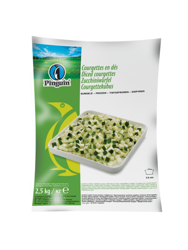 Pinguin Courgetten Kubus 2.5kg Diepvries