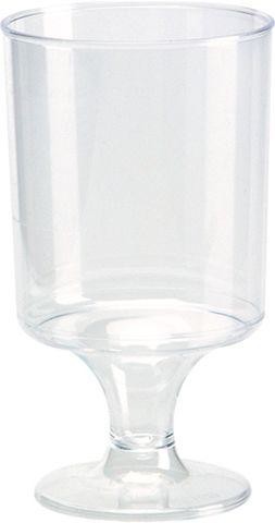 Plastiek borrelglas op voet 5cl 12st Jeneverglas - Nevejan