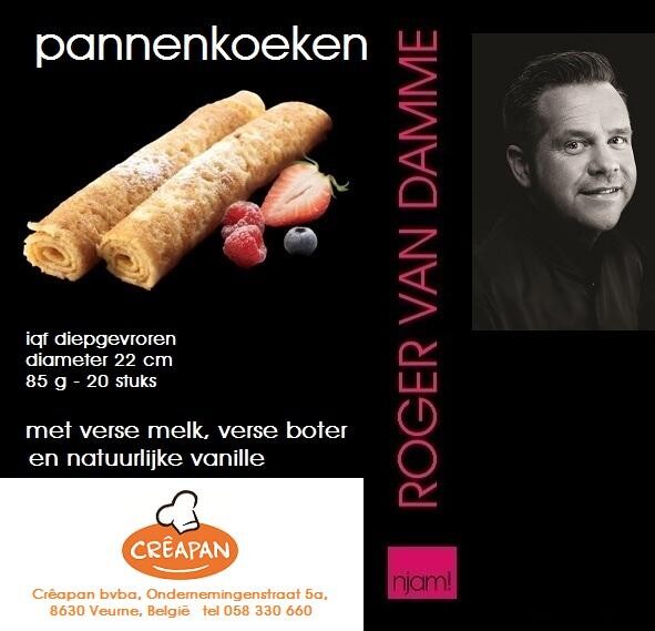 Pannenkoeken 22cm 20x85gr IQF Roger Van Damme