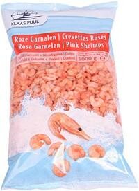 Verse gepelde roze garnalen  N°4 500gr Klaas Puul 