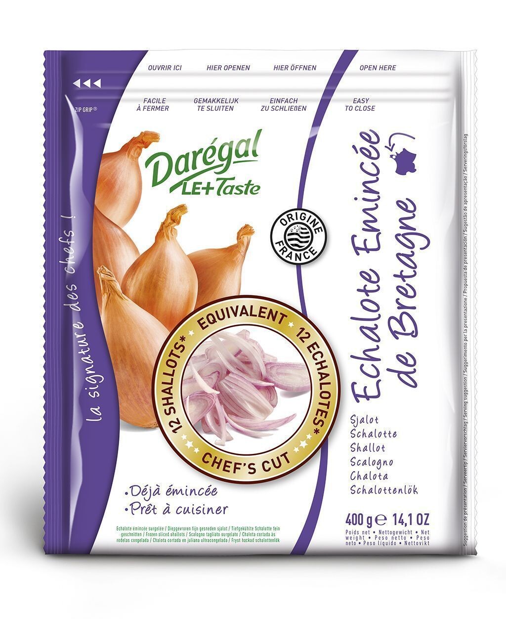 Daregal Kruiden Sjalot Schijfjes 400gr Diepvries