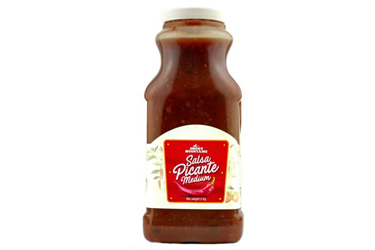 Smoky Mountains Salsa Picante Medium saus 2kg L.A. Streetfood