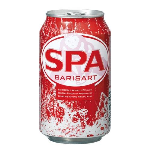 Spa Barisart Bruisend Natuurlijk Mineraalwater 33cl CAN