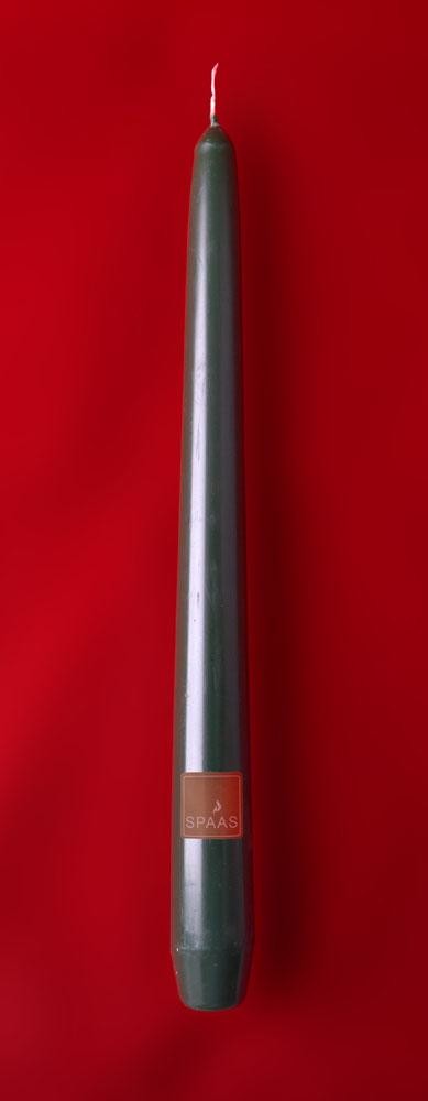 Kaarsen Spaas donkergroen 25cm 100st Festilux 