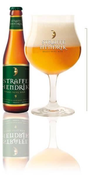 Straffe Hendrik tripel blond glas + fles