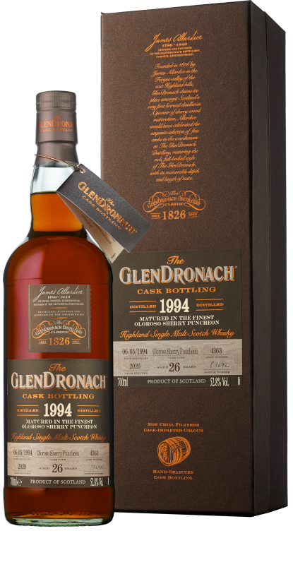 The GlenDronach 1994 Cask Bottling 26 Year Batch 18 70cl 52.8% Highland Single Malt Scotch Whisky 