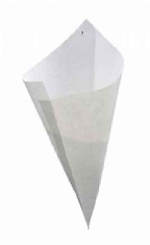 Friteschaaltje plastiek 18x10cm pvc 100st