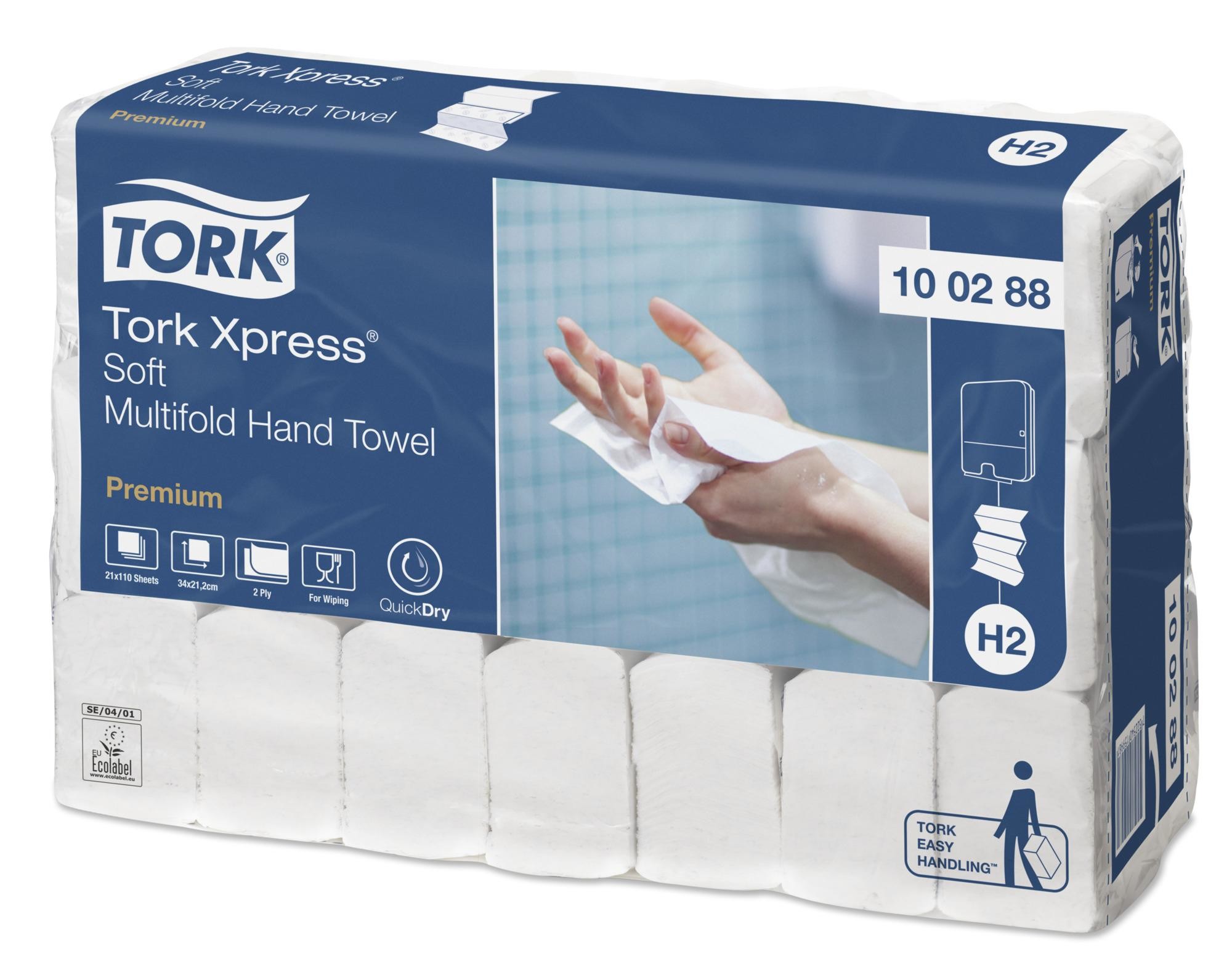 Tork xpress handdoek 2lg zigzag extra soft 100297