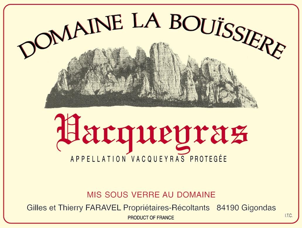 Vacqueyras rood 75cl 07 dom.la bouissière