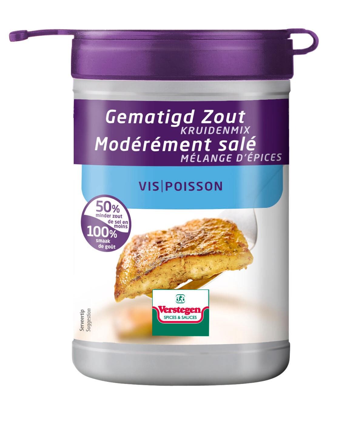 Verstegen mini België kruidmix met zout voor vis 6x80gr