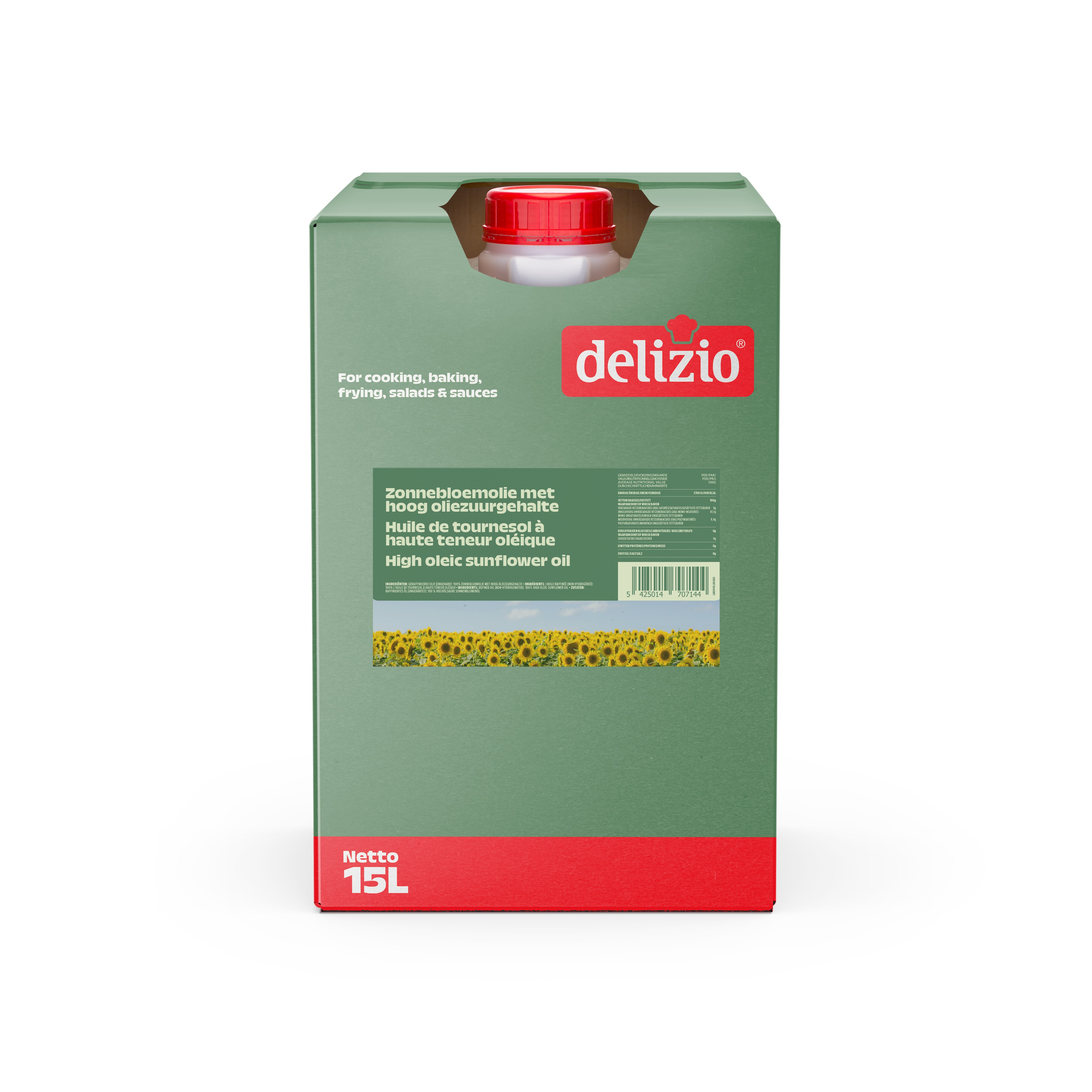 Zonnebloemolie 1L delizio