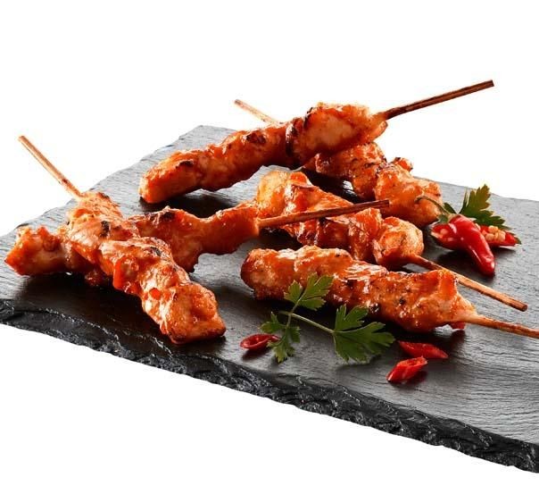 Top Table Yakitori Kipspies Chili 30gr Chicken Skewer 1.5kg Euro Poultry