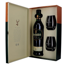 Glenfiddich 12 Year 70cl 40% + 2 Glazen + Geschenkdoos (Whisky)