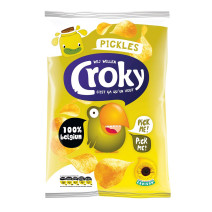 Croky Chips regular Pickles 20x45gr (Koek - snoep - chips - nootjes)