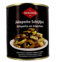 Carmen Groene Jalapeno Pepers Nacho Schijfjes 3L blik (Groentenconserven)