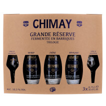 Chimay Trilogie 3x75 cl + 2 glas + geschenkverpakking (Bier)