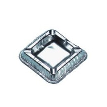 Asbak aluminium vierkant 10x10cm 