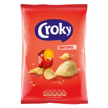 Croky Chips Naturel Zout 12x100gr