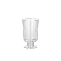 Plastiek borrelglas op voet 5cl 12st