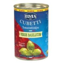 Elvea Cubetti tomatenblokjes met basilicum 12x400gr