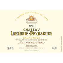 Chateau Lafaurie-Peyraguey 75cl 2003 Sauternes 1° Cru Classé