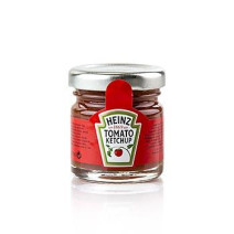 Heinz Tomato Ketchup porties in glazen potjes 34ml