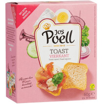 Jos Poell Toast Krokant Vierkant 12x60gr