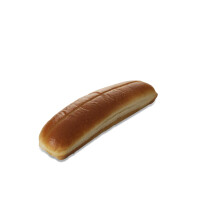 Brioche Hot Dog Bun 20.5cm Bovenaan Ingesneden 54x80gr Pastridor 2649 Diepvries
