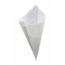 Friteschaaltje plastiek 18x10cm pvc 100st
