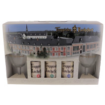 Trappist Rochefort 3x33cl + 2 glas + geschenkverpakking