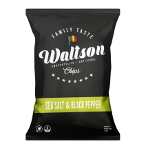 Waltson Ambachtelijke Chips Zeezout & Zwarte Peper 20x40gr