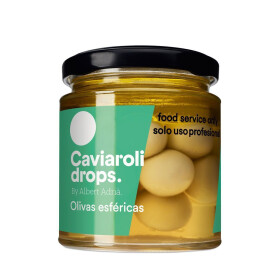 Caviaroli Drops Sferische Olijven 215gr bokaal