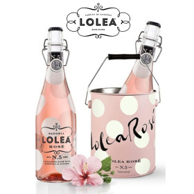 Sangria Lolea N°5 rose 2x75cl fles + ijsemmer in geschenkverpakking