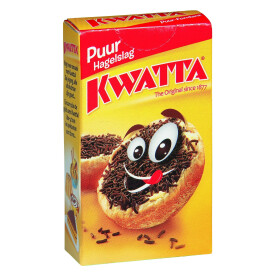 Kwatta chocoladehagelslag puur 120x20gr portieverpakking