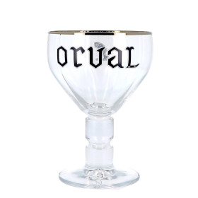 Glas Trappist Bier Orval 33cl op voet 6 stuks