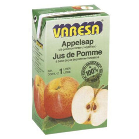 Appelsap Varesa Slim Line 1L Brick met schroefdop