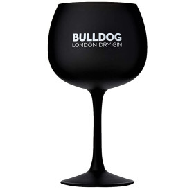 Glas Gin Bulldog 60cl Black Copa op voet 6x1st 