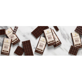 Callebaut Napolitains Chocolade Mini Tabletten 811 Donker 75st individueel verpakt