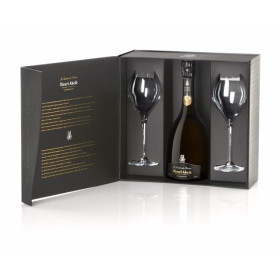 Champagne Henri Abelé Sourire de Reims Brut 75cl Cuvee Prestige + 2 glazen in geschenkdoos
