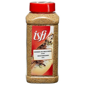 Mosterdzaad geel 750gr 1L PET bus Isfi