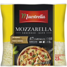 Pizza Kaas Mozzarella geraspt 4x2.5kg Maestrella