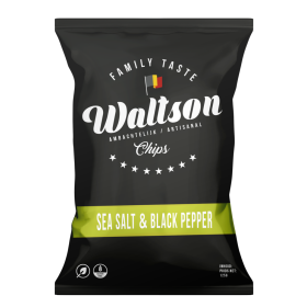 Waltson Ambachtelijke Chips Zeezout & Zwarte Peper 20x40gr
