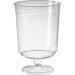 Plastic Wijnglas op voet 17.5cl  transparant 10st