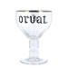 Glas Trappist Bier Orval 33cl op voet 6 stuks