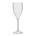 Onbreekbaar Kunststof Champagne glas op voet 17cl  transparant 6st Tritan