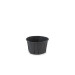 Bakje Papier Rond 60ml zwart 200st Sier Disposables 50546